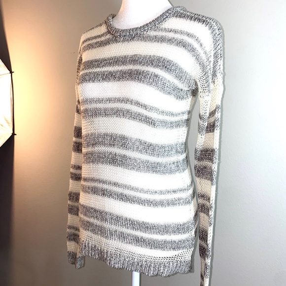 Splendid Cotton & Linen Striped Sweater - Picture 7 of 14